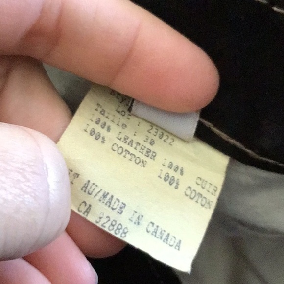 VINTAGE brown suede high waisted pants size 30 - Picture 9 of 13